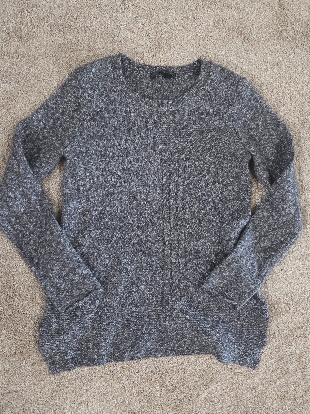 PrAna Women's Heather Charcoal Crewneck Sweater